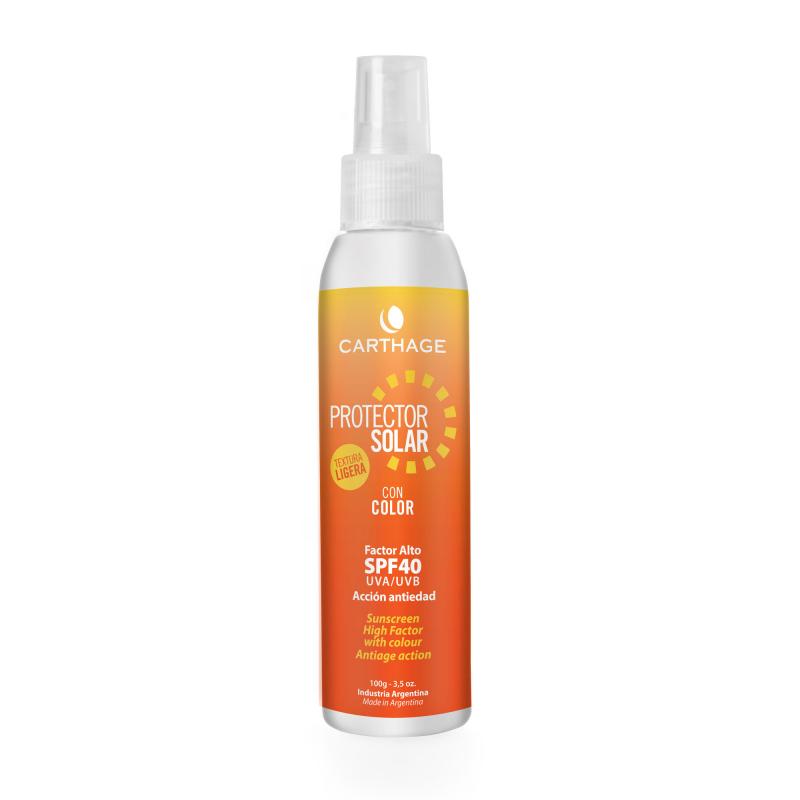 Protector Solar Textura Ligera c/ Color x 100g, Carthage